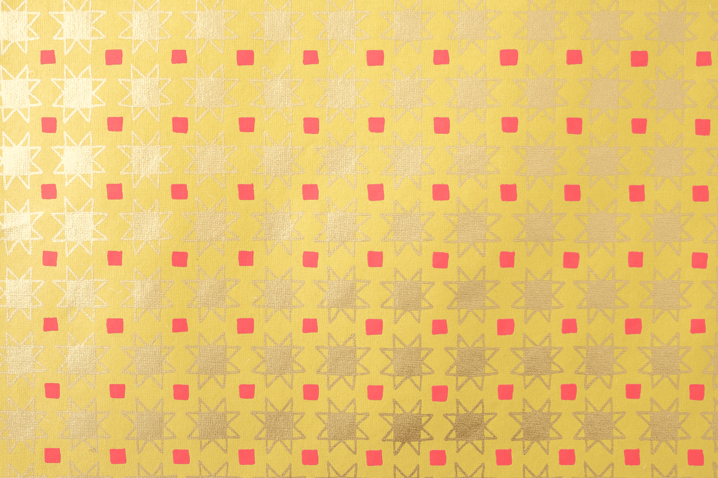 Festive Gift Wrap: Yellow Christmas Quilt