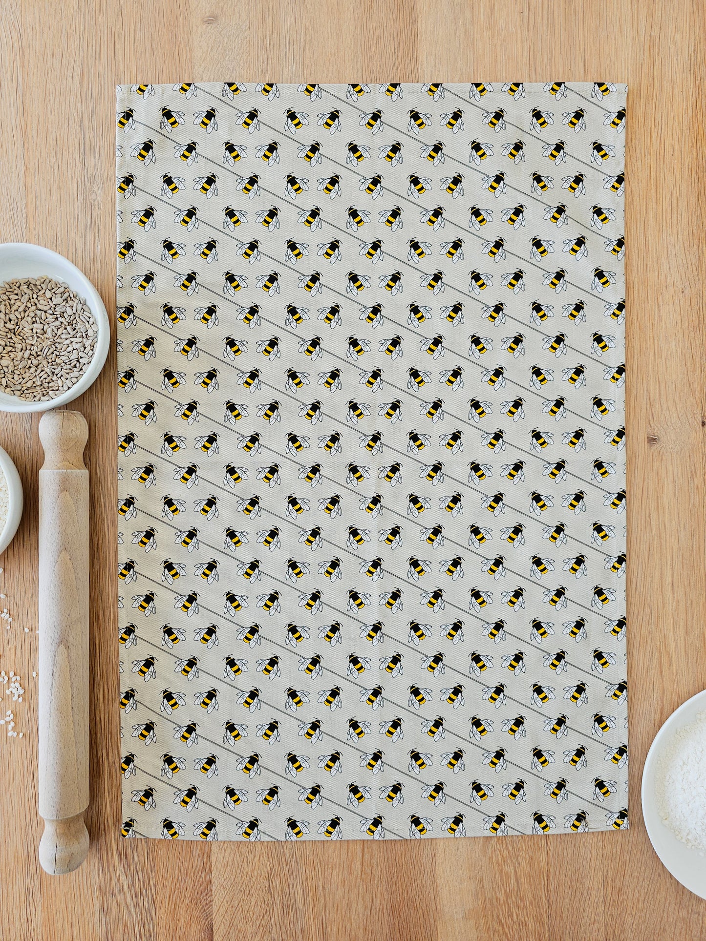 Hannah Issi Bees teatowel