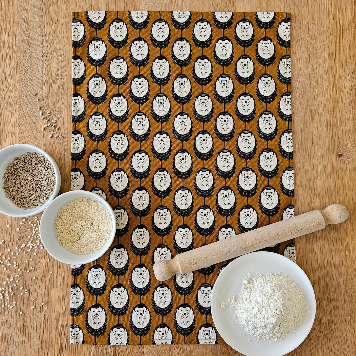 Hannah Issi Hedgehog teatowel