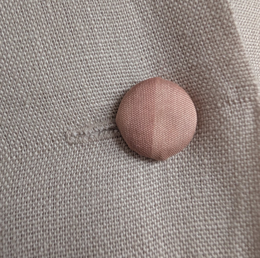 Pink check silk cushion dyed with avocado