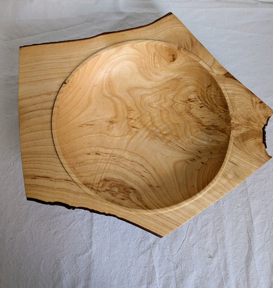 Winged Ash Low Bowl
