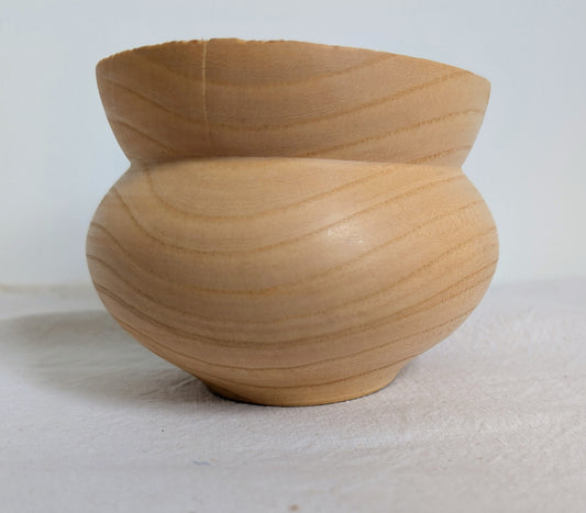 Flared Neck Pale Ash Vase