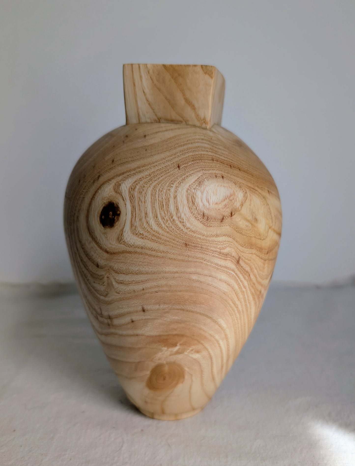 Square Neck Ash Vase