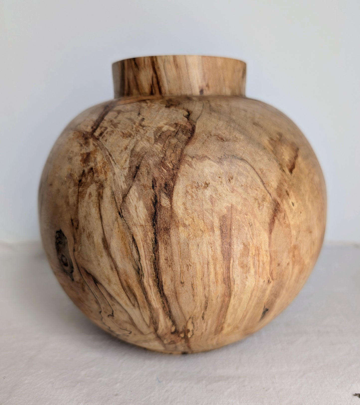 Spalted Burr Field Maple Moon Jar