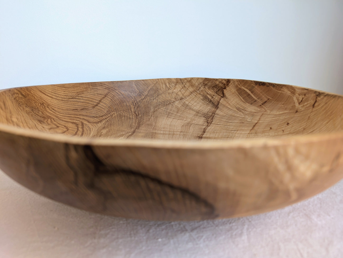 Large Olive Ash Salad Bowl