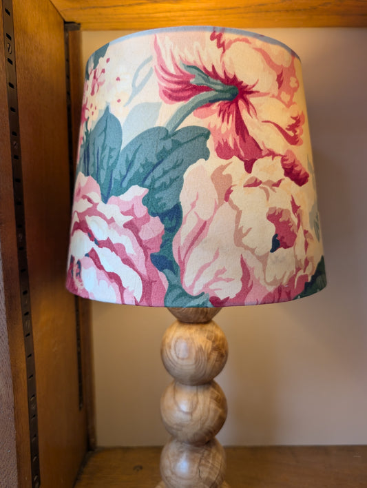 Yellow 25cm empire lampshade dyed with gorse flowers