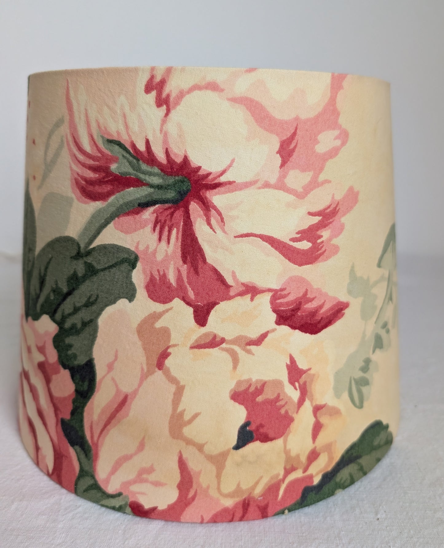 Yellow 25cm empire lampshade dyed with gorse flowers
