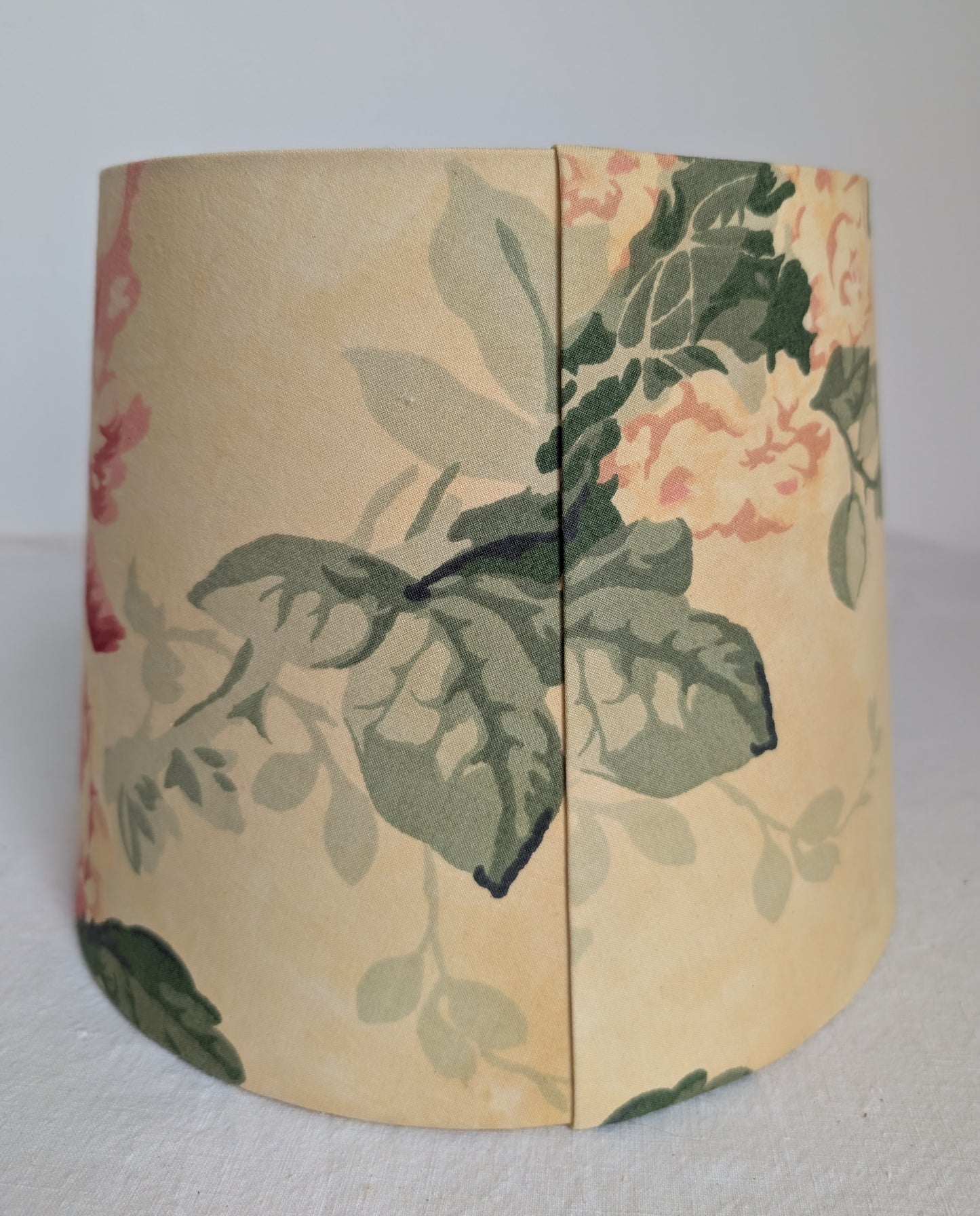 Yellow 25cm empire lampshade dyed with gorse flowers