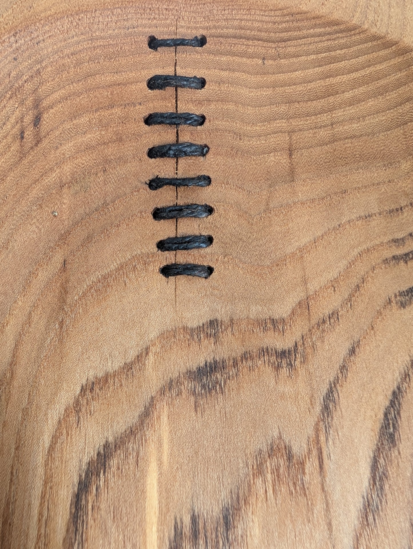 Two-legged Elm Platter with Stitching