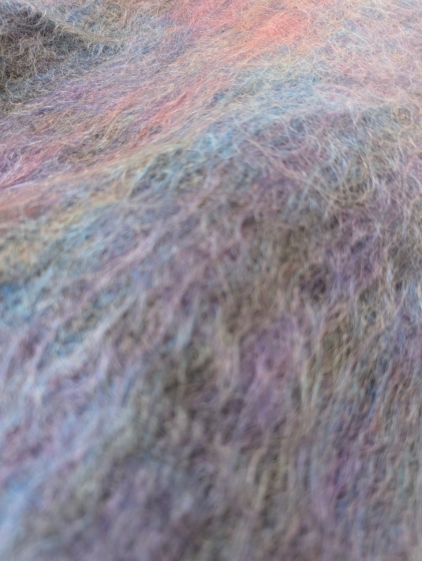 Vintage Purple Mohair blanket