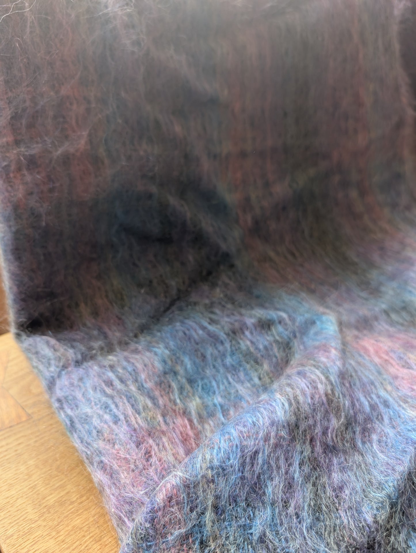 Vintage Purple Mohair blanket