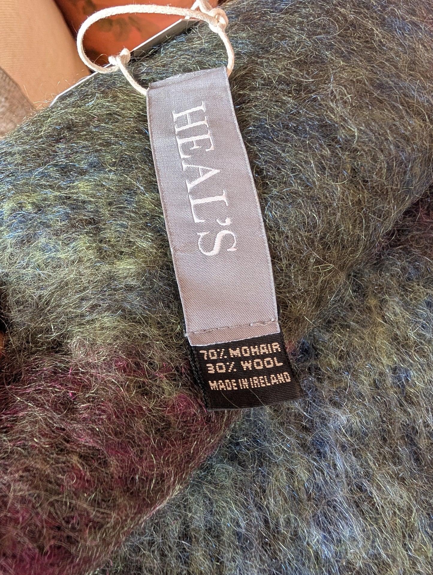 Vintage Plaid Mohair blanket