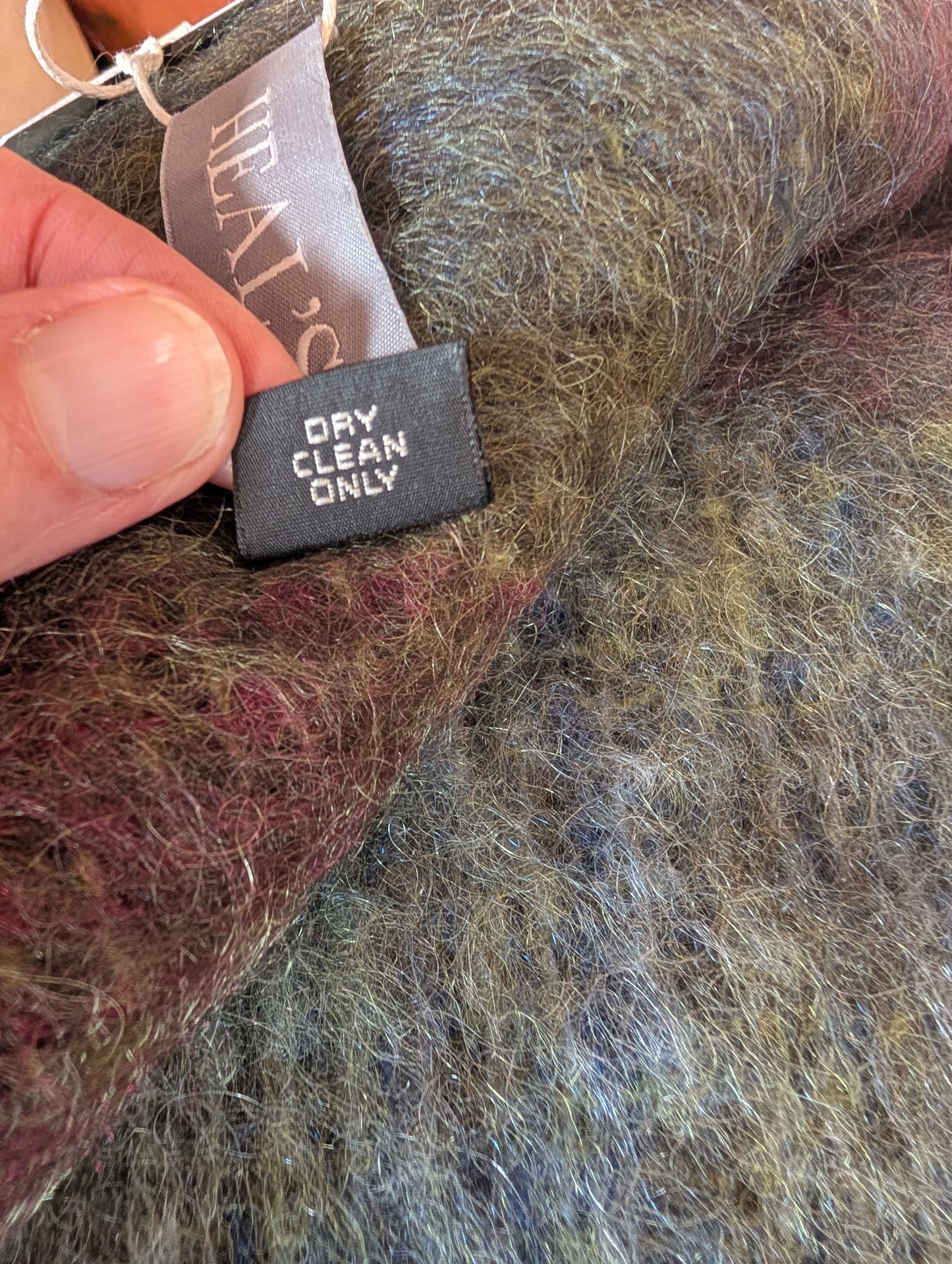 Vintage Plaid Mohair blanket