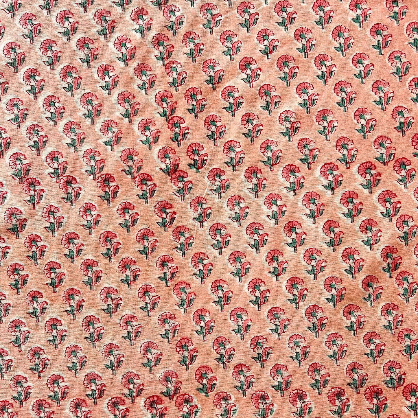 Tiny Pink Flower set of 4 cotton napkins