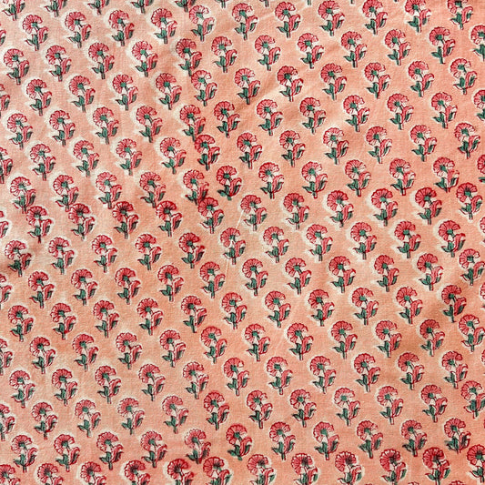 Tiny Pink Flower set of 4 cotton napkins