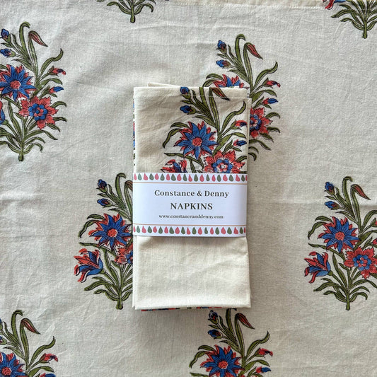 Wildflower set of 4 cotton napkins