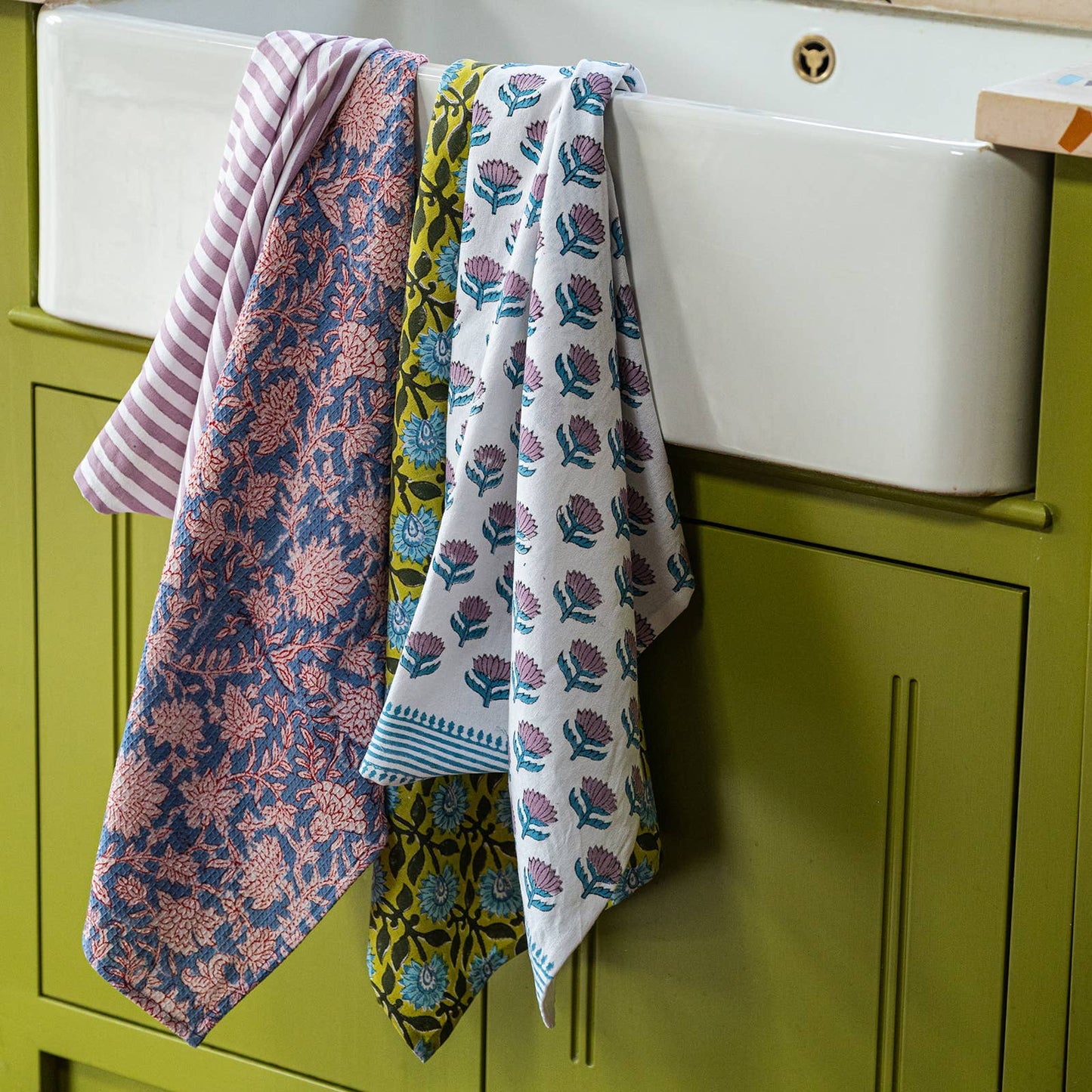 Botanica Sky tea towel