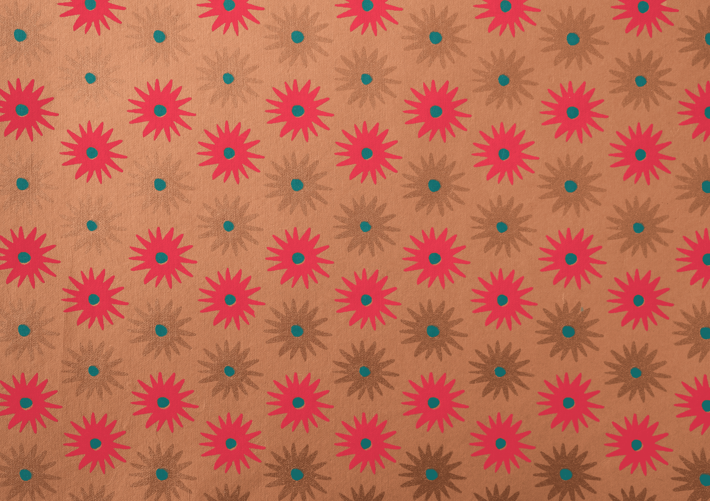 Festive Gift Wrap: Copper Bloom