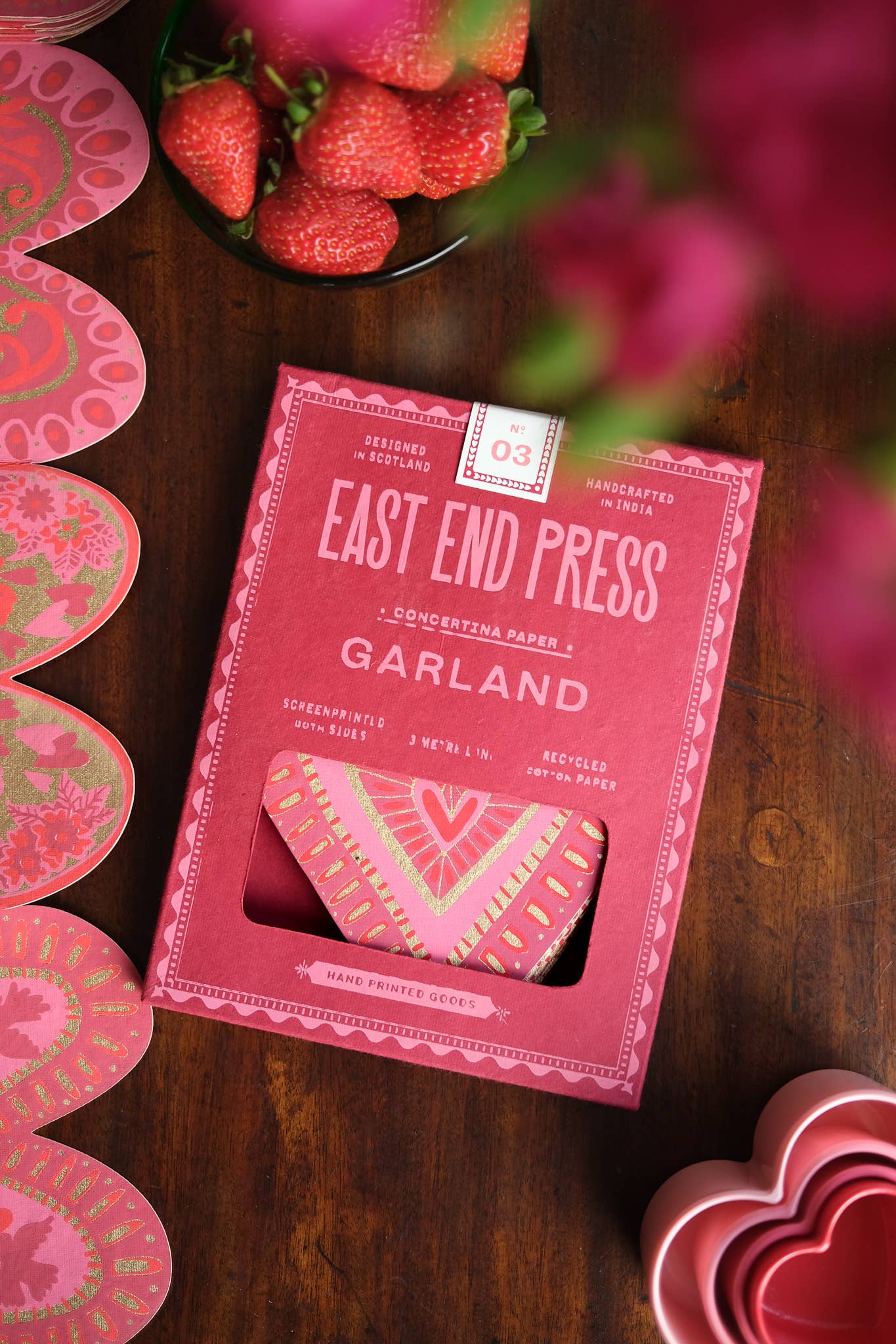 Hearts Concertina Garland