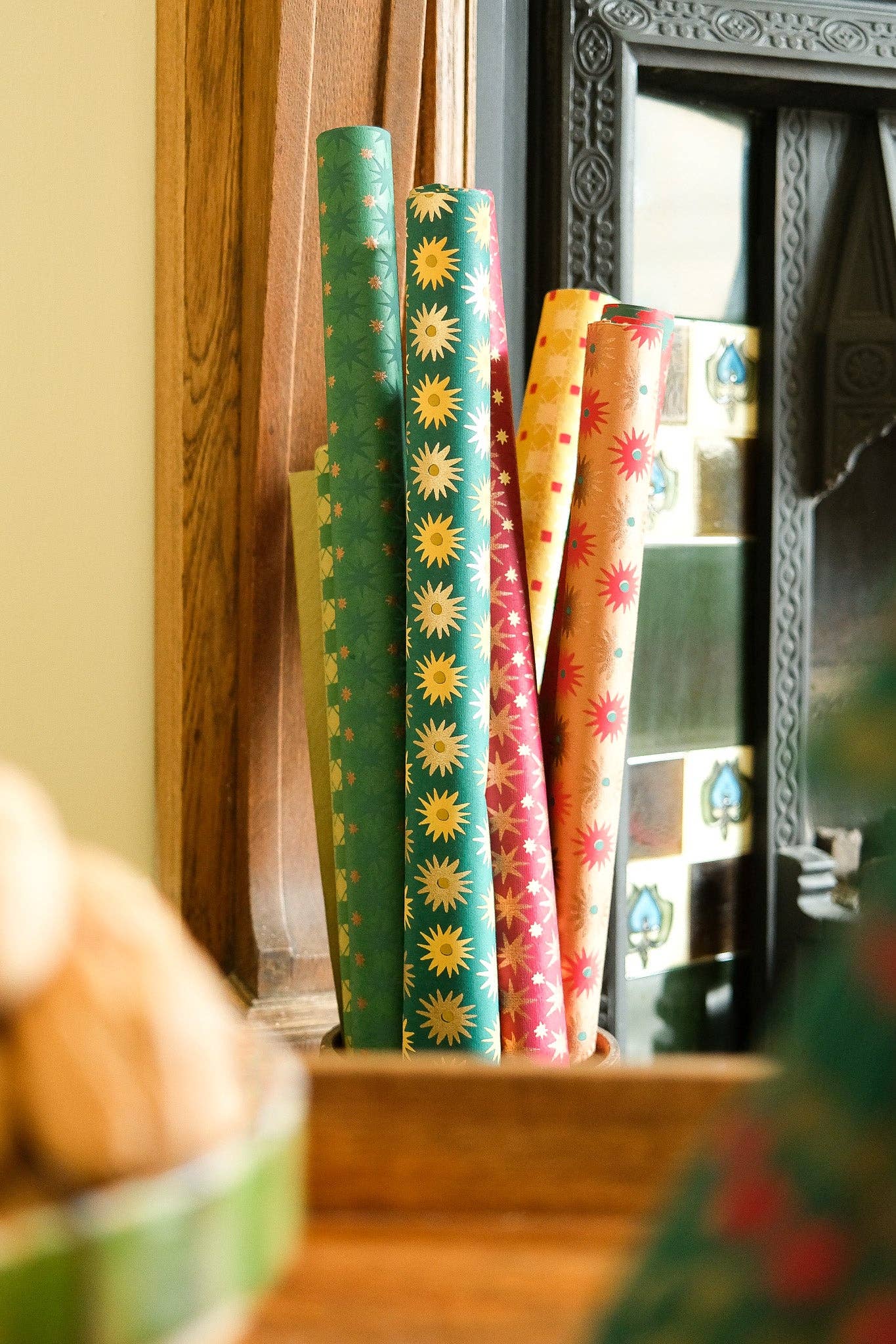 Festive Gift Wrap: Winter's Bloom