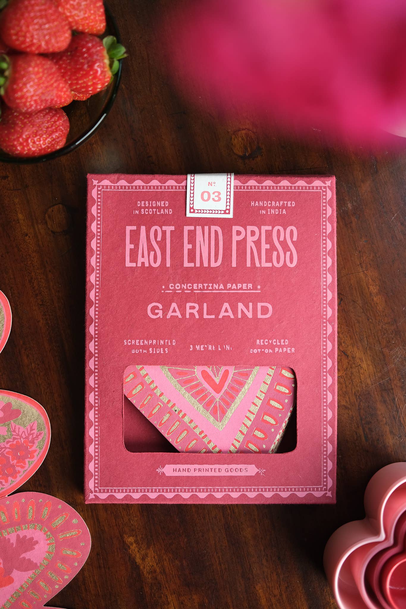 Hearts Concertina Garland