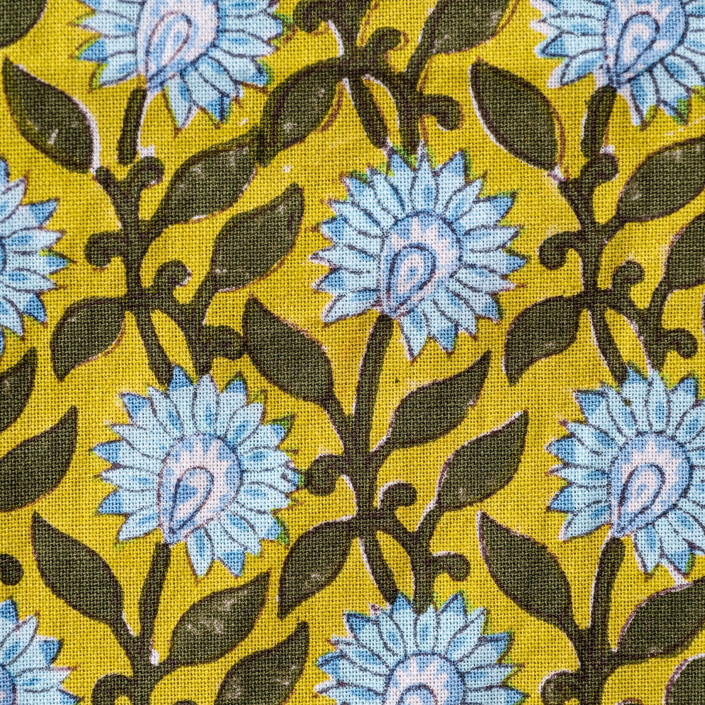 Pressed Petals Sky tea towel