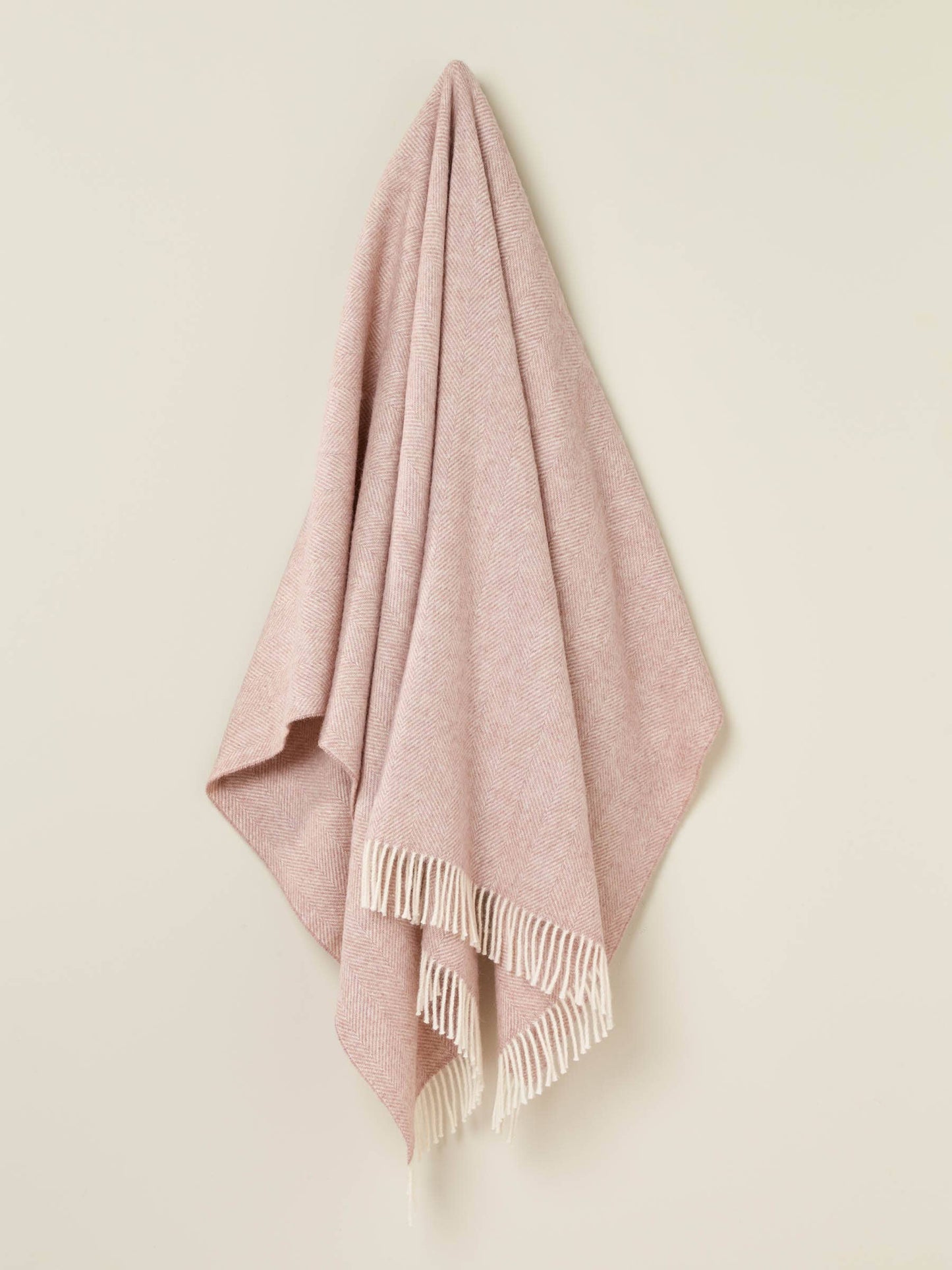 British Wool Herringbone Throw