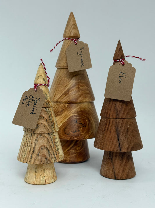 Christmas Tree Box C - Elm, Spalted Olive Ash, Sycamore