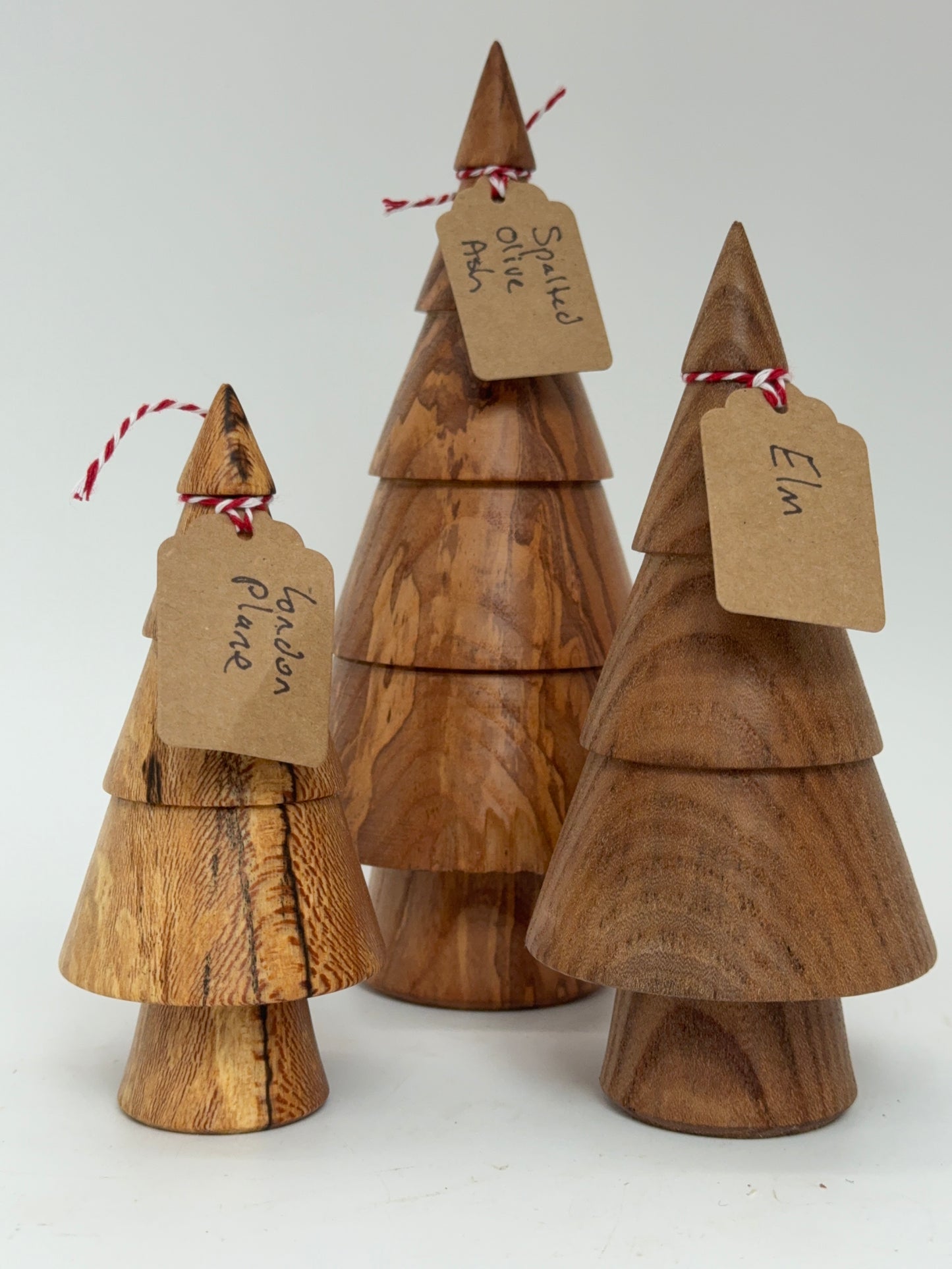 Christmas Tree Box H - Elm, London Plane, Spalted Olive Ash