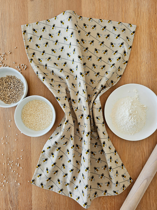 Hannah Issi Bees teatowel