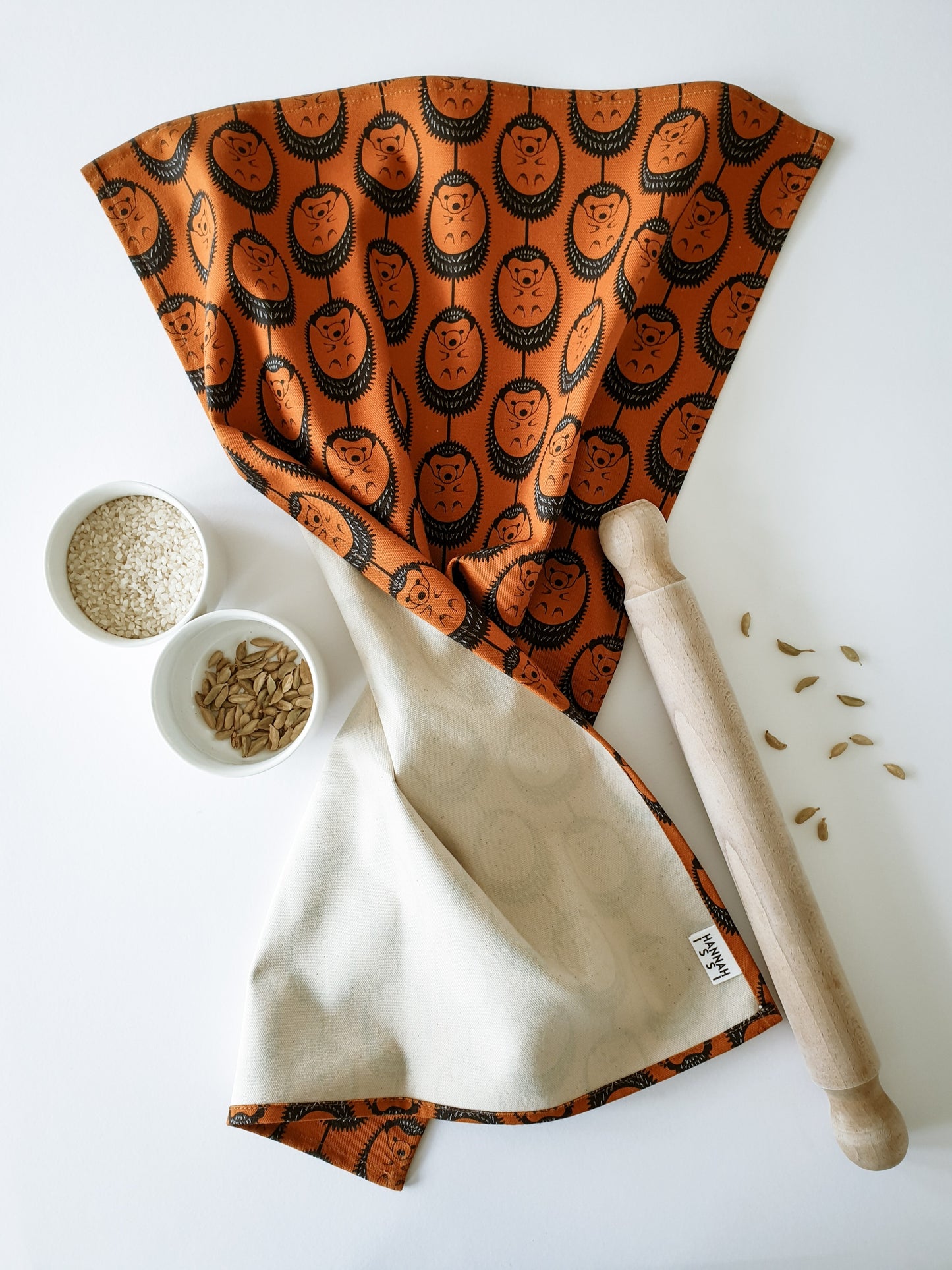 Hannah Issi Hedgehog teatowel