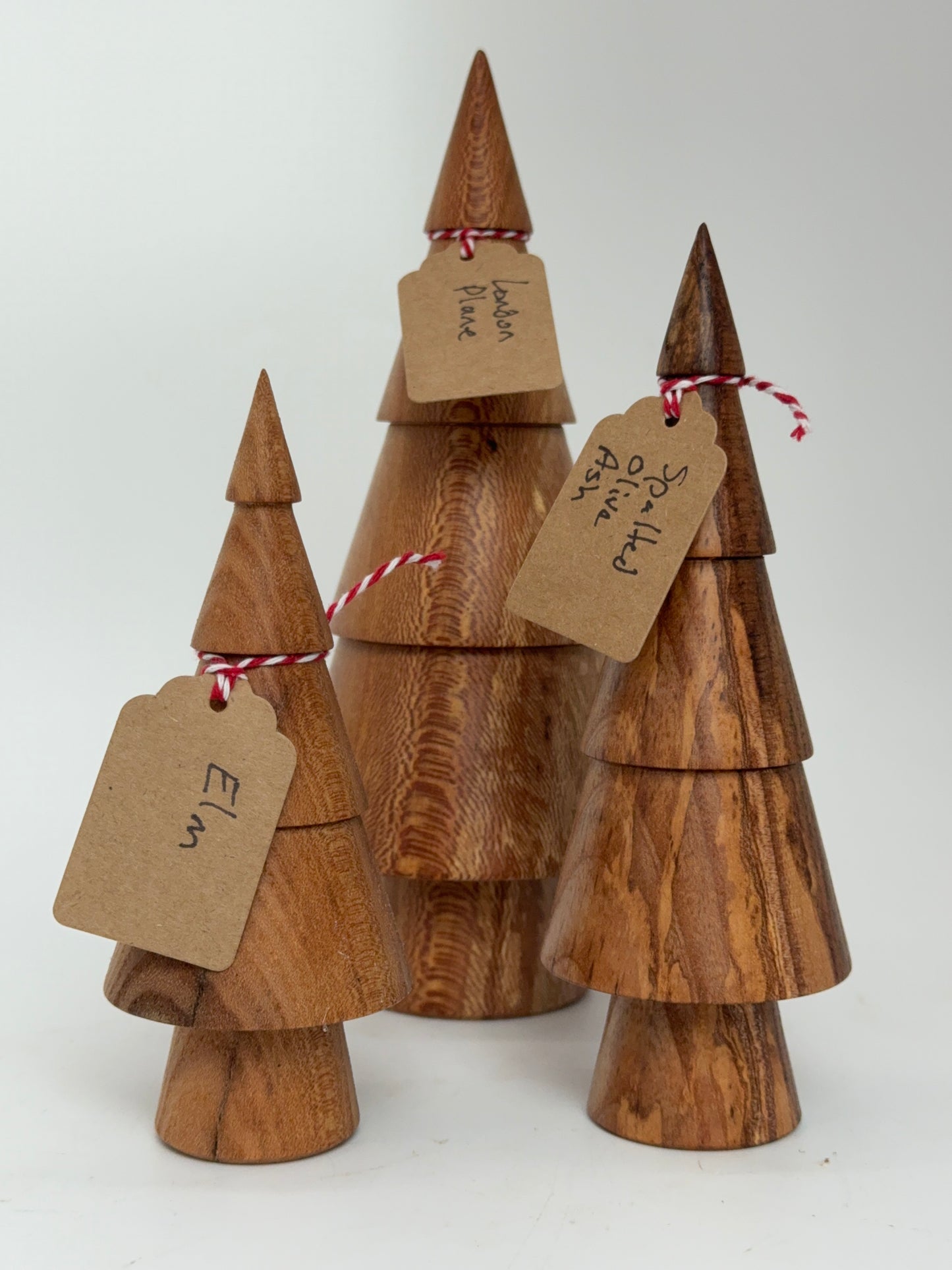 Christmas Tree Box K - Elm, Spalted Olive Ash, London Plane