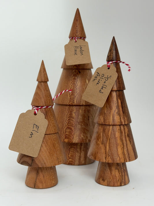 Christmas Tree Box K - Elm, Spalted Olive Ash, London Plane