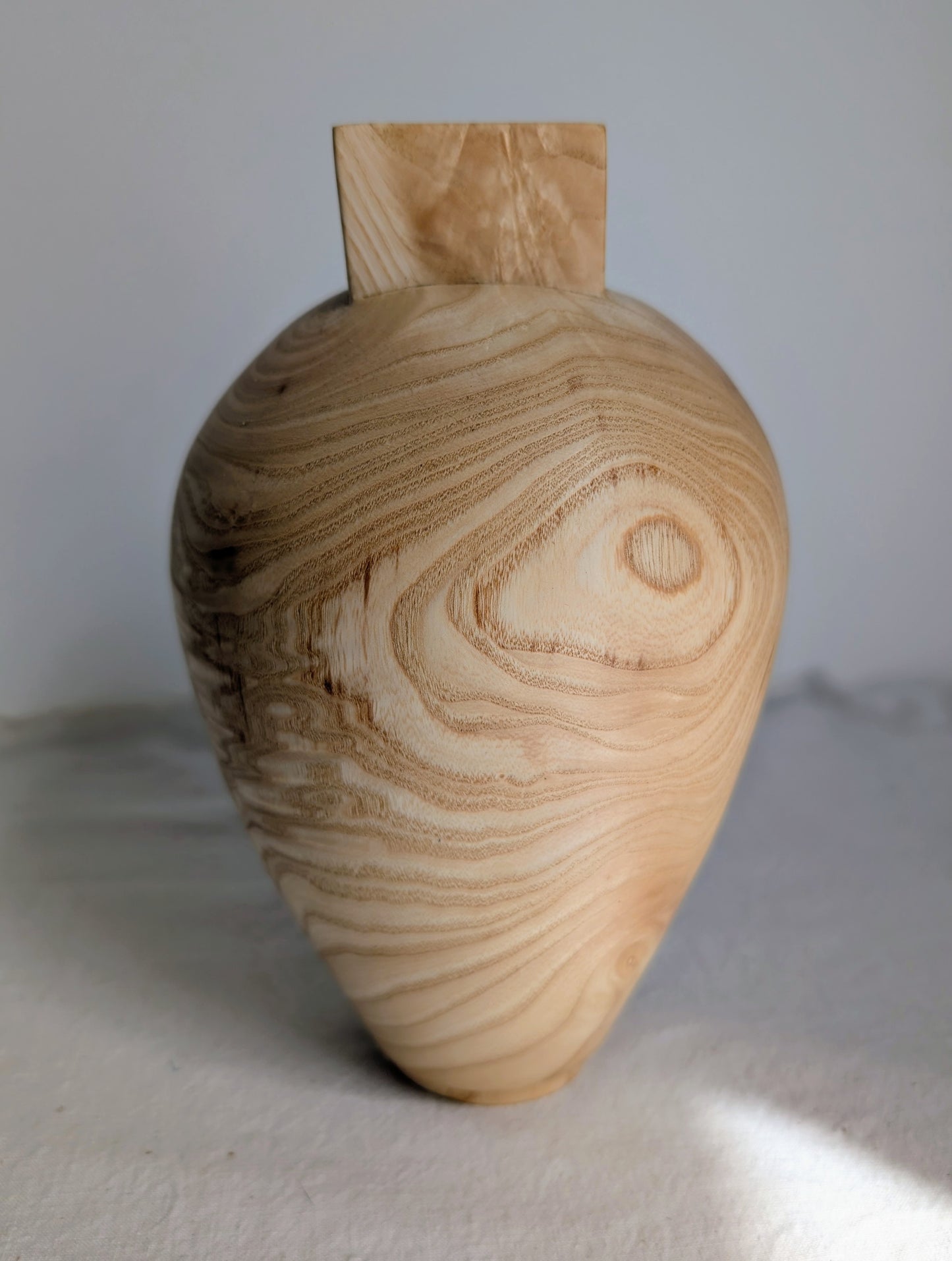 Square Neck Ash Vase