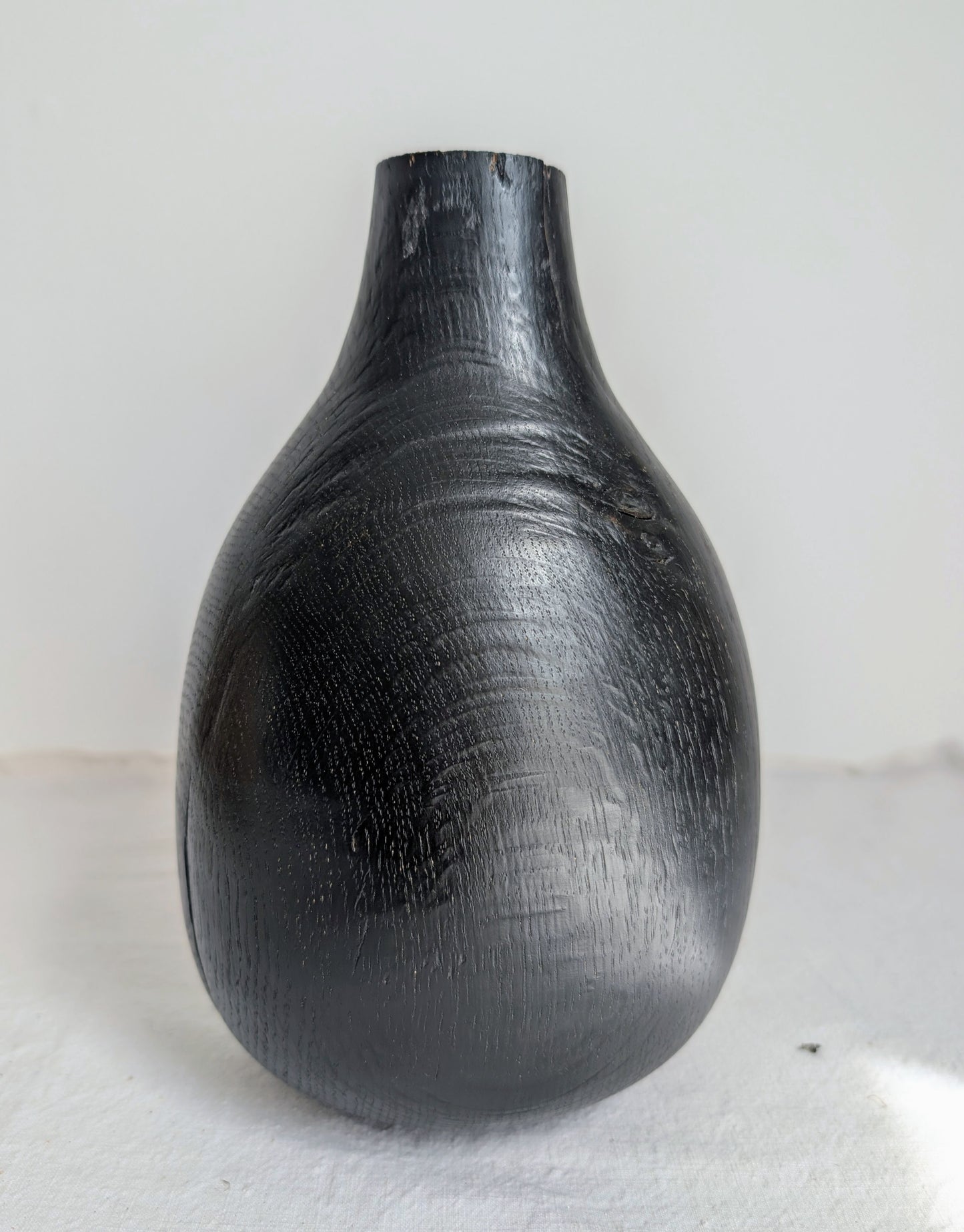 Black Burr Oak Vase