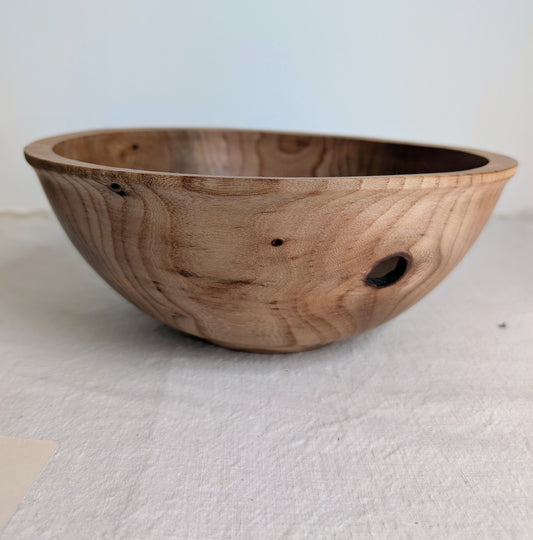 Elm Bowl with hole