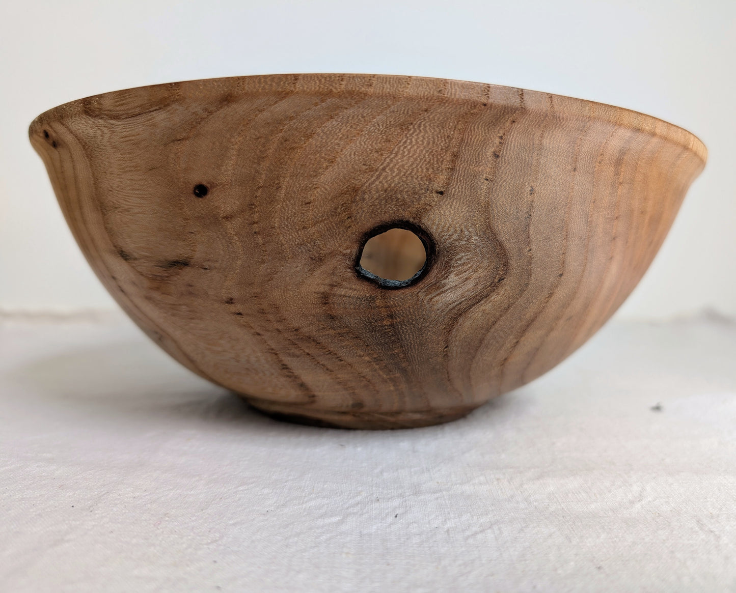 Elm Bowl with hole
