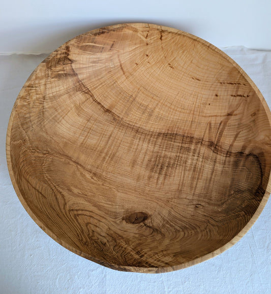Large Olive Ash Salad Bowl