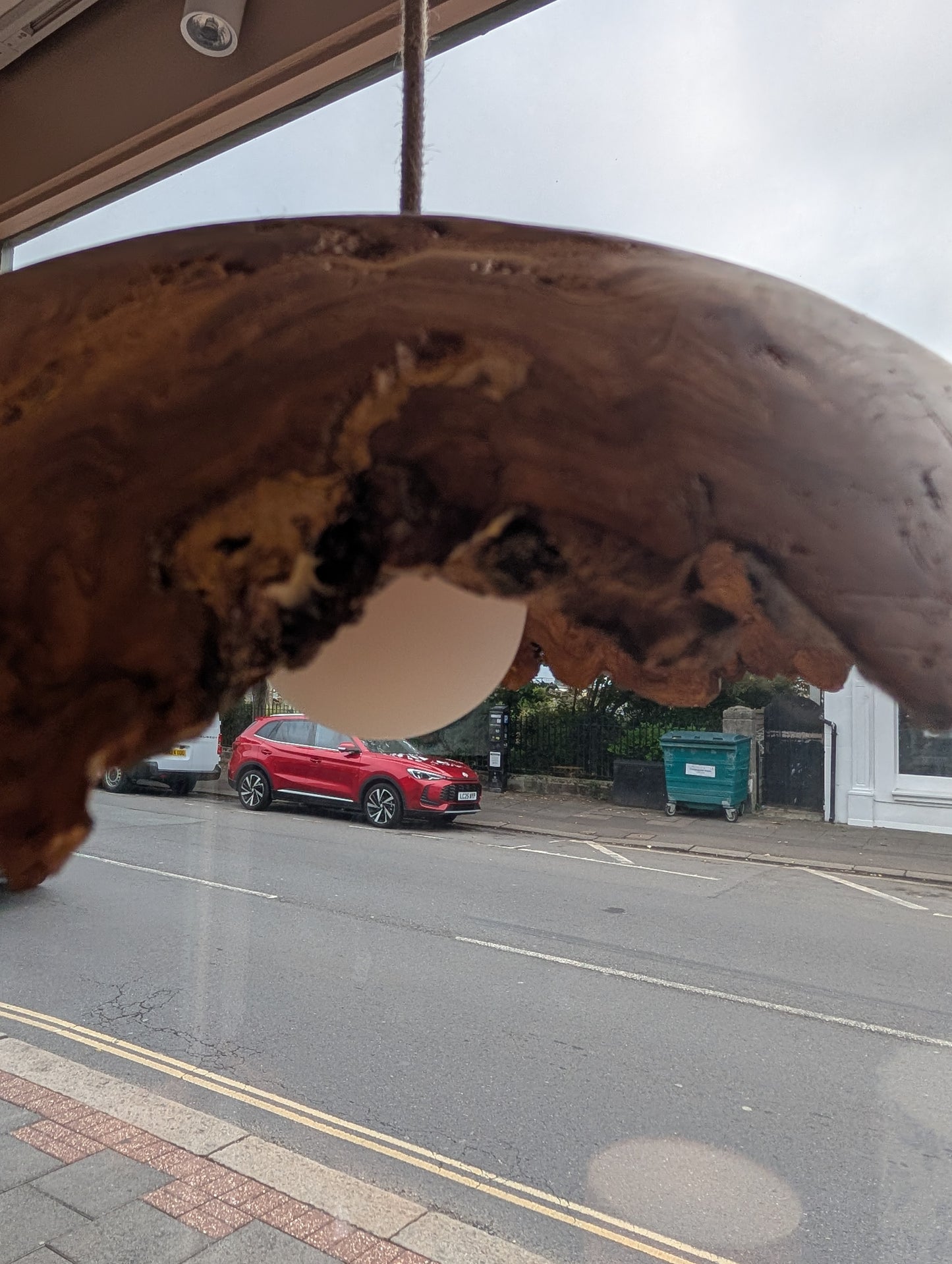 Live Edge Wooden Pendant Light
