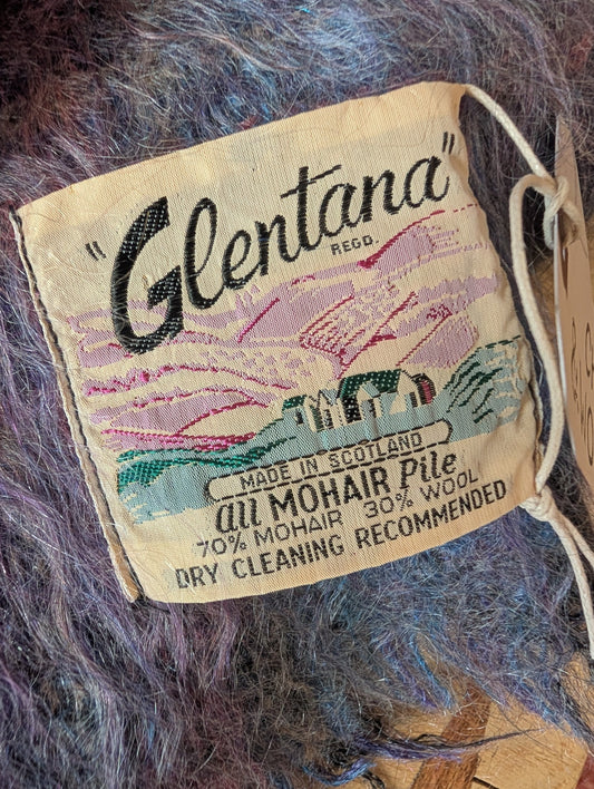 Vintage Purple Mohair blanket