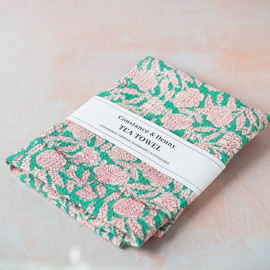 Botanica Azure tea towel