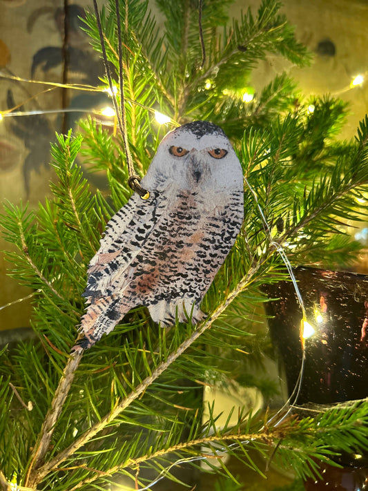 Snowy Owl right facing decoration