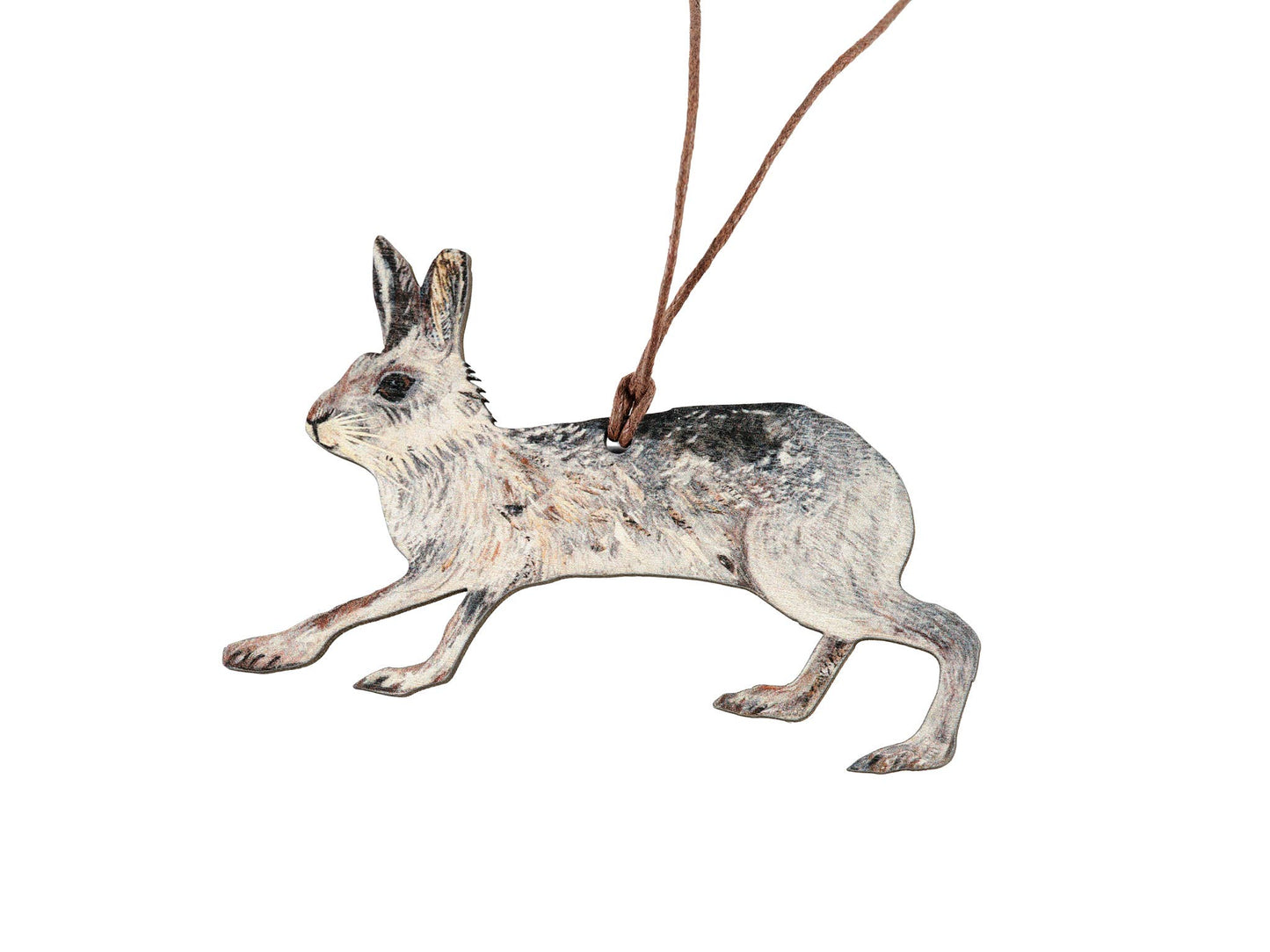 Mountain Hare birch plywood decoration