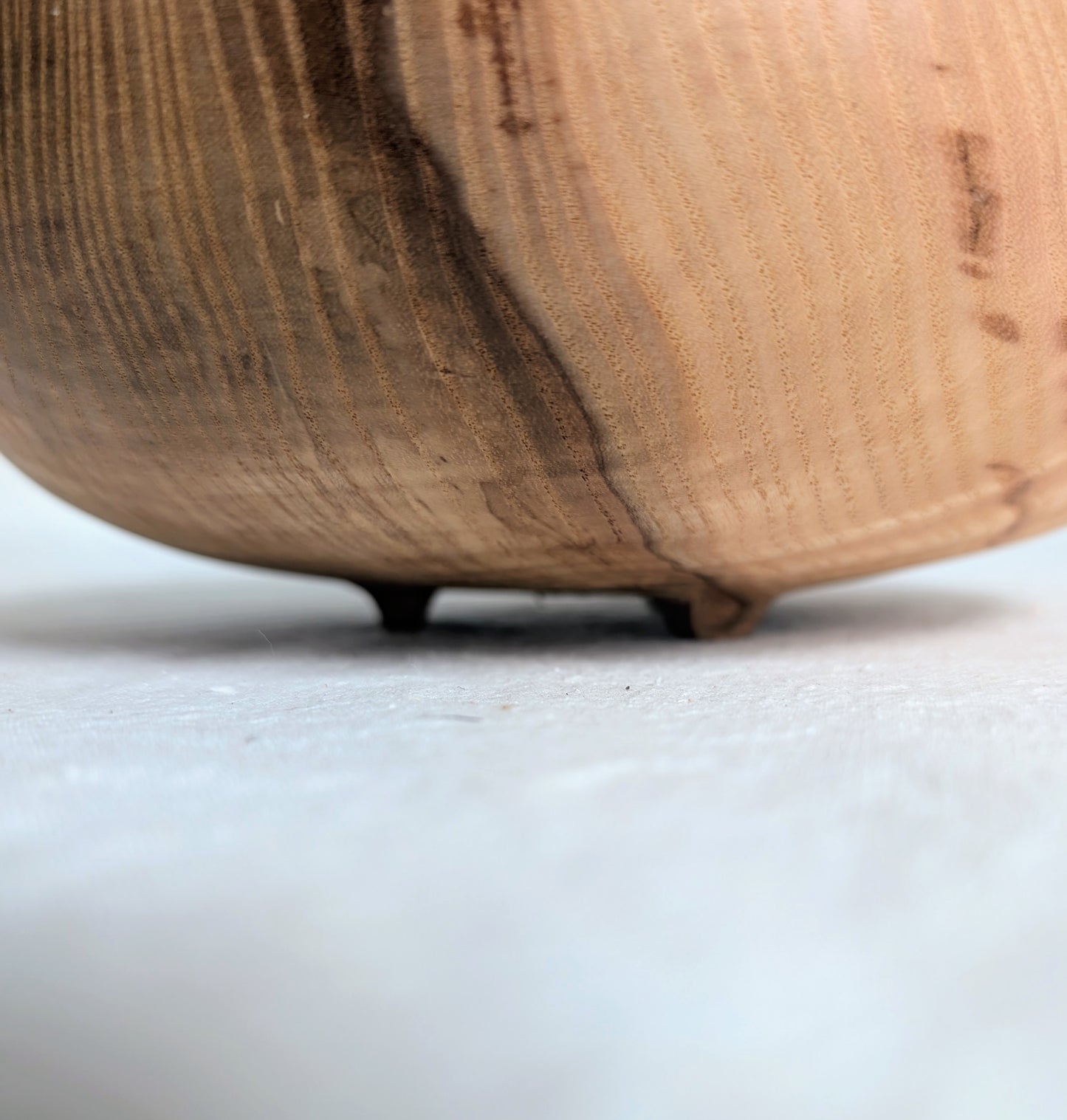 Large Square Neck Olive Ash Vase with Feet